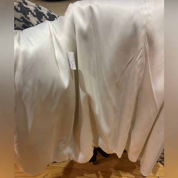 Women's blended wool/leather belted coat - Picture 12 of 15